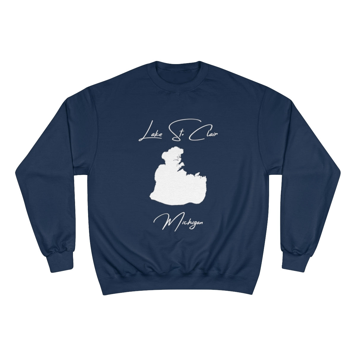 Michigan  Lake  St.  Clair  Sweatshirt  front  position  view  from  front  navy.webp