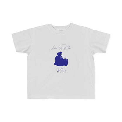 Michigan  Lake  St.  Clair  Toddler  T-shirt  front  position  view  from  front  silver.webp