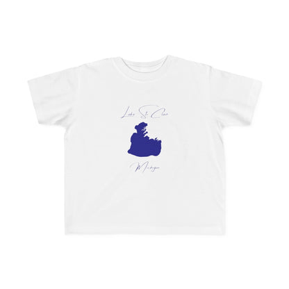 Michigan  Lake  St.  Clair  Toddler  T-shirt  front  position  view  from  front  white.webp