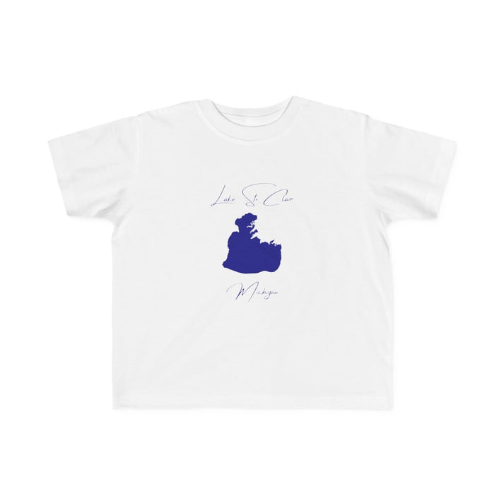 Michigan  Lake  St.  Clair  Toddler  T-shirt  front  position  view  from  front  white.webp