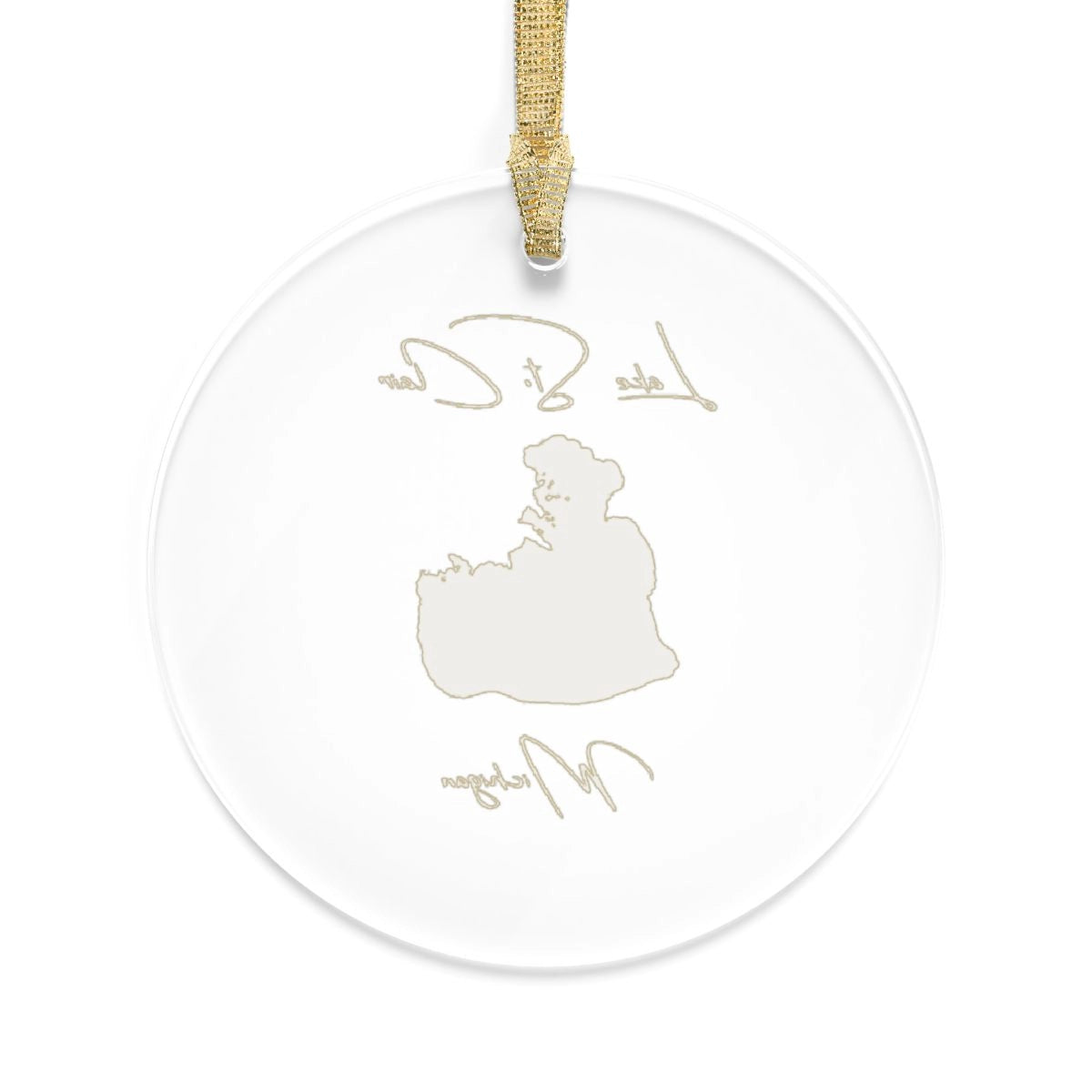 Michigan  Lake  St.  Clair  Tree  Ornament  other  position  view  from  back  round.webp