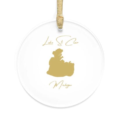 Michigan  Lake  St.  Clair  Tree  Ornament  other  position  view  from  front  round.webp