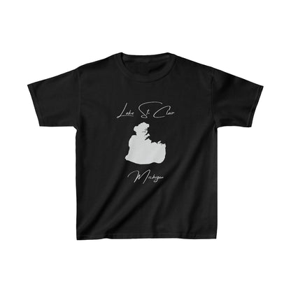 Michigan  Lake  St.  Clair  Youth  T-shirt  front  position  view  from  front  black.webp