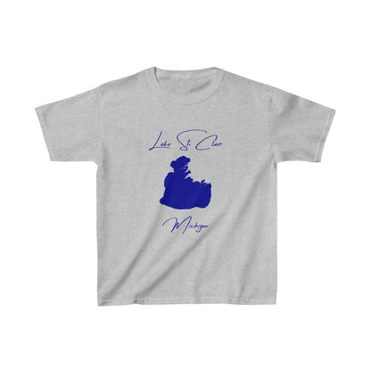 Michigan  Lake  St.  Clair  Youth  T-shirt  front  position  view  from  front  sport  grey.webp