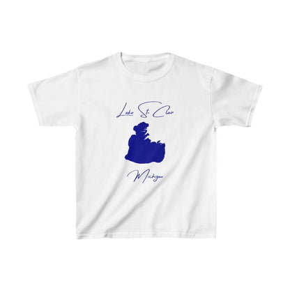 Michigan  Lake  St.  Clair  Youth  T-shirt  front  position  view  from  front  white.webp