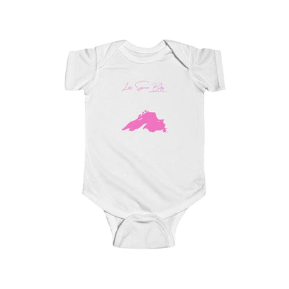 Michigan  Lake  Superior  Onesie  front  position  view  from  front  white.webp