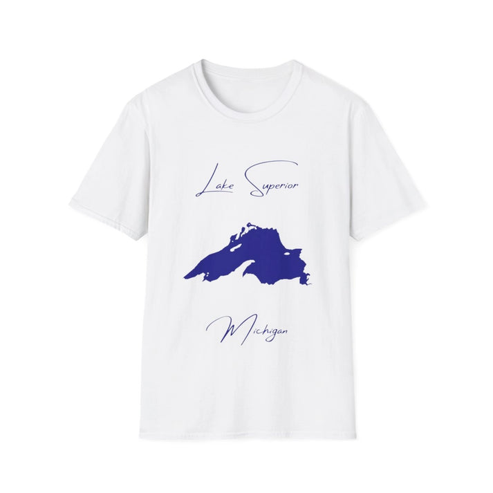 Michigan  Lake  Superior  T-shirt  front  position  view  from  front  white.webp