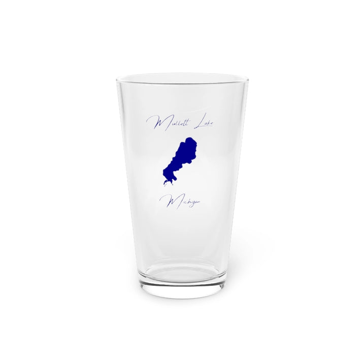 Michigan  Mullett  Lake  16oz  Pint  Glass  front  position  view  from  front  16oz.webp