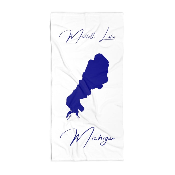 Michigan  Mullett  Lake  Beach  Towel  front  position  view  from  front  36  x  72.webp