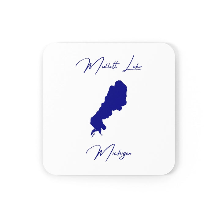 Michigan  Mullett  Lake  Coaster  Set  front  position  view  from  front  3.75  x  3.75.webp