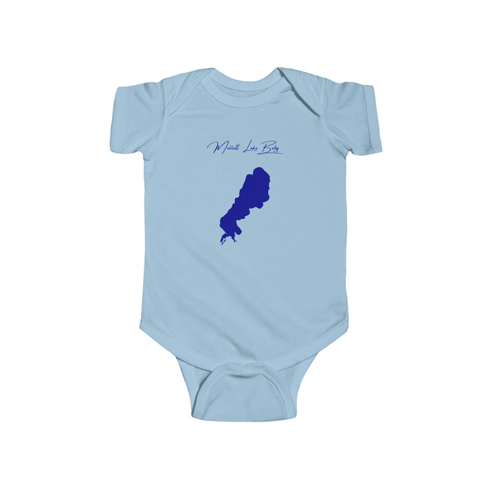 Michigan  Mullett  Lake  Onesie  front  position  view  from  front  light  blue.webp