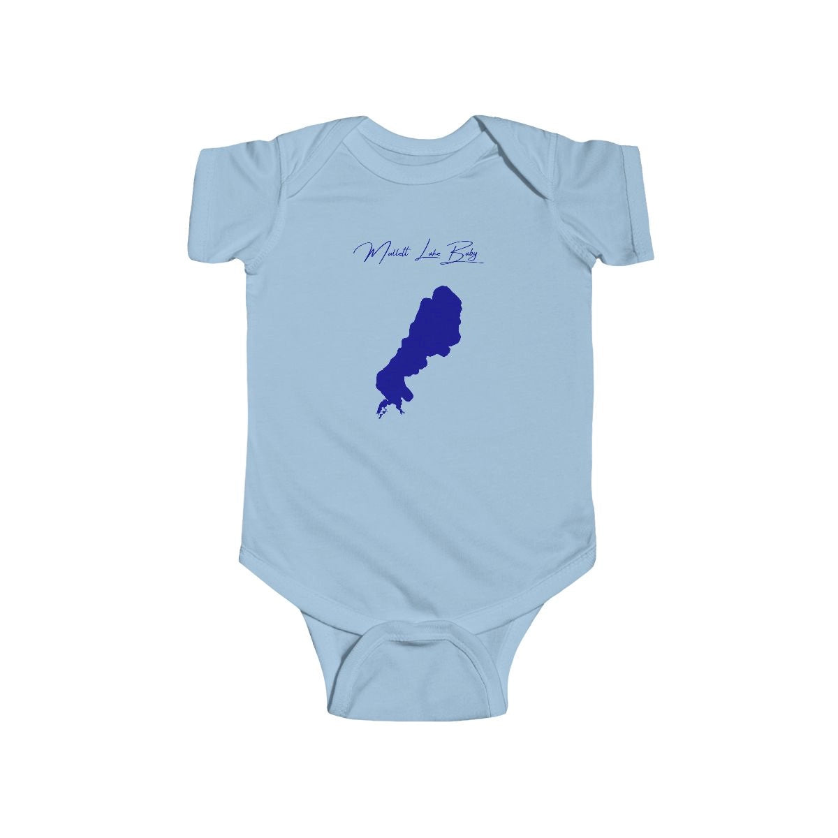 Michigan  Mullett  Lake  Onesie  front  position  view  from  front  light  blue.webp