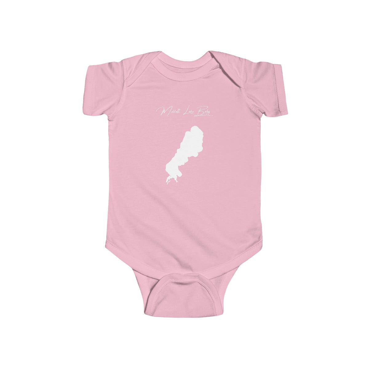 Michigan  Mullett  Lake  Onesie  front  position  view  from  front  pink.webp