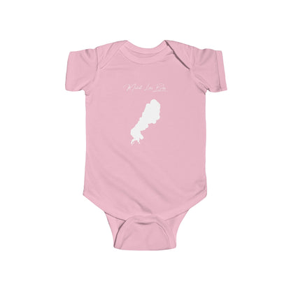 Michigan  Mullett  Lake  Onesie  front  position  view  from  front  pink.webp