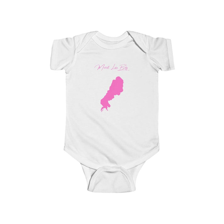 Michigan  Mullett  Lake  Onesie  front  position  view  from  front  white.webp
