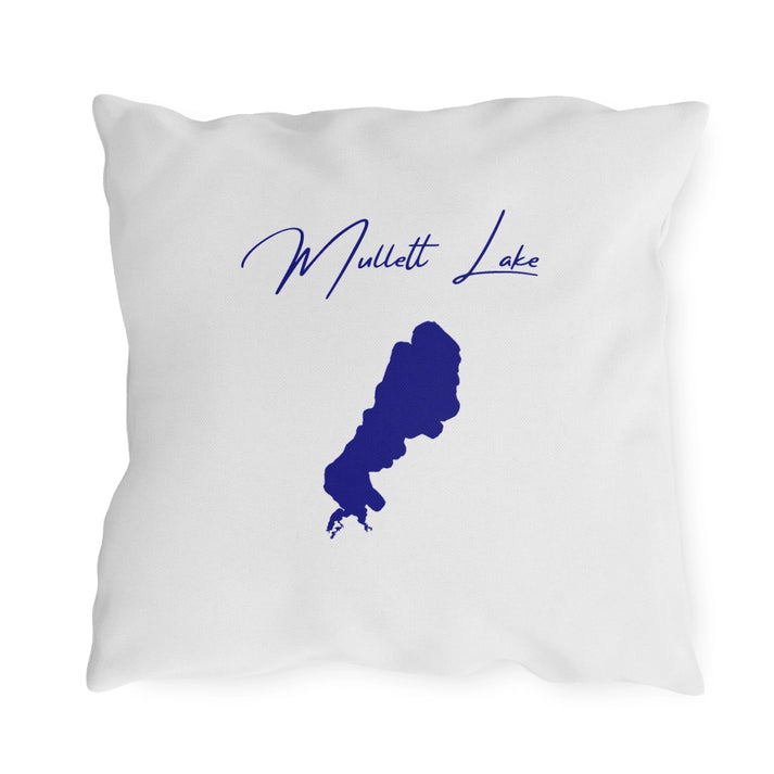 Michigan  Mullett  Lake  Outdoor  Pillow  back  position  view  from  back  18  x  18.webp