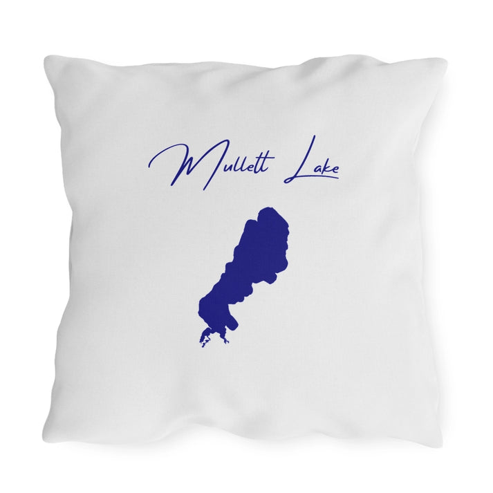 Michigan  Mullett  Lake  Outdoor  Pillow  back  position  view  from  back  20  x  20.webp