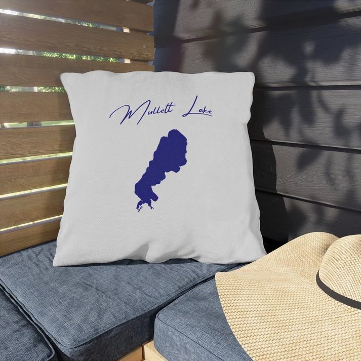 Michigan  Mullett  Lake  Outdoor  Pillow  front  position  view  from  context-1  20  x  20.webp