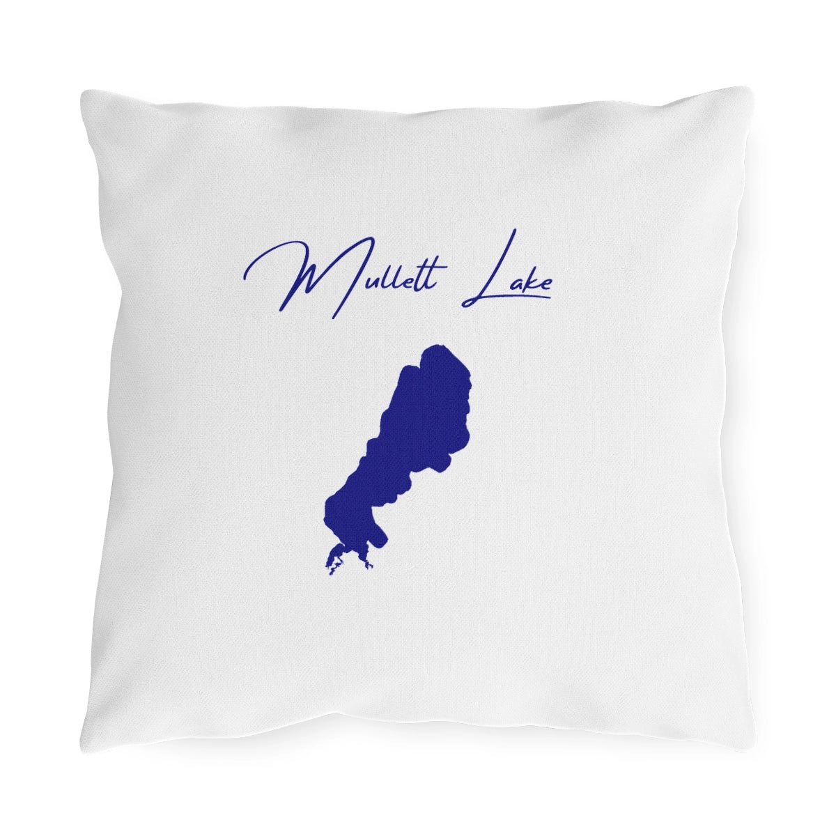 Michigan  Mullett  Lake  Outdoor  Pillow  front  position  view  from  front  16  x  16.webp