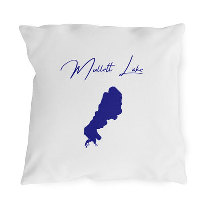 Michigan  Mullett  Lake  Outdoor  Pillow  front  position  view  from  front  18  x  18.webp