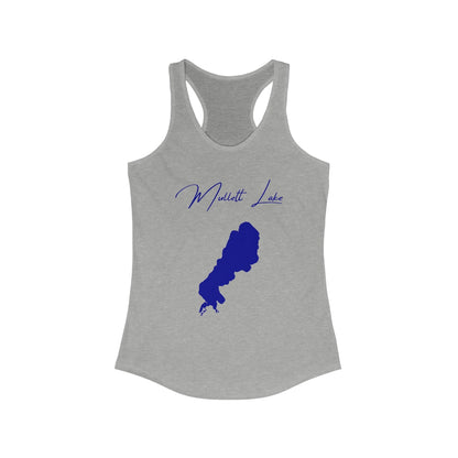Michigan  Mullett  Lake  Racerback-Tank  front  position  view  from  front  heather  grey.webp