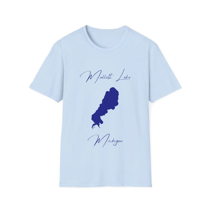 Michigan  Mullett  Lake  T-shirt  front  position  view  from  front  light  blue.webp