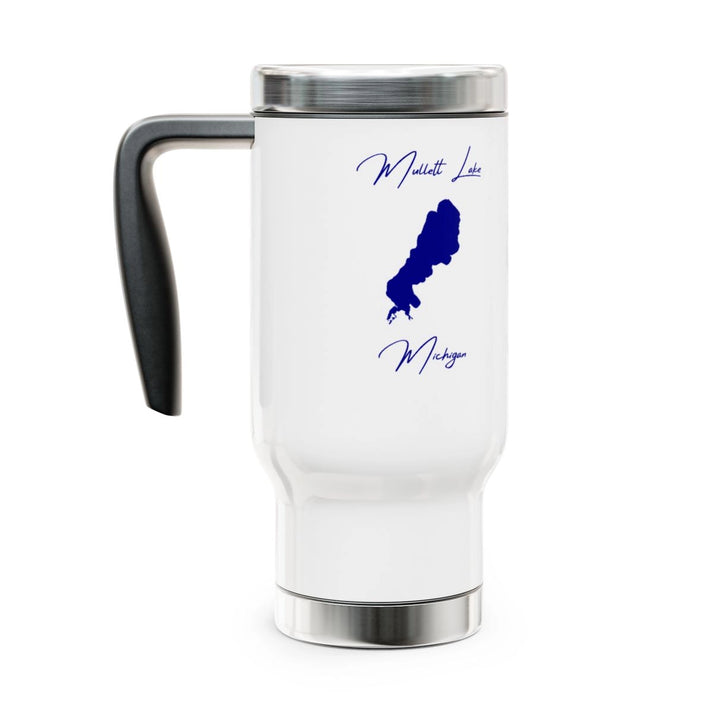 Michigan  Mullett  Lake  Travel  Mug  other  position  view  from  left  14oz.webp