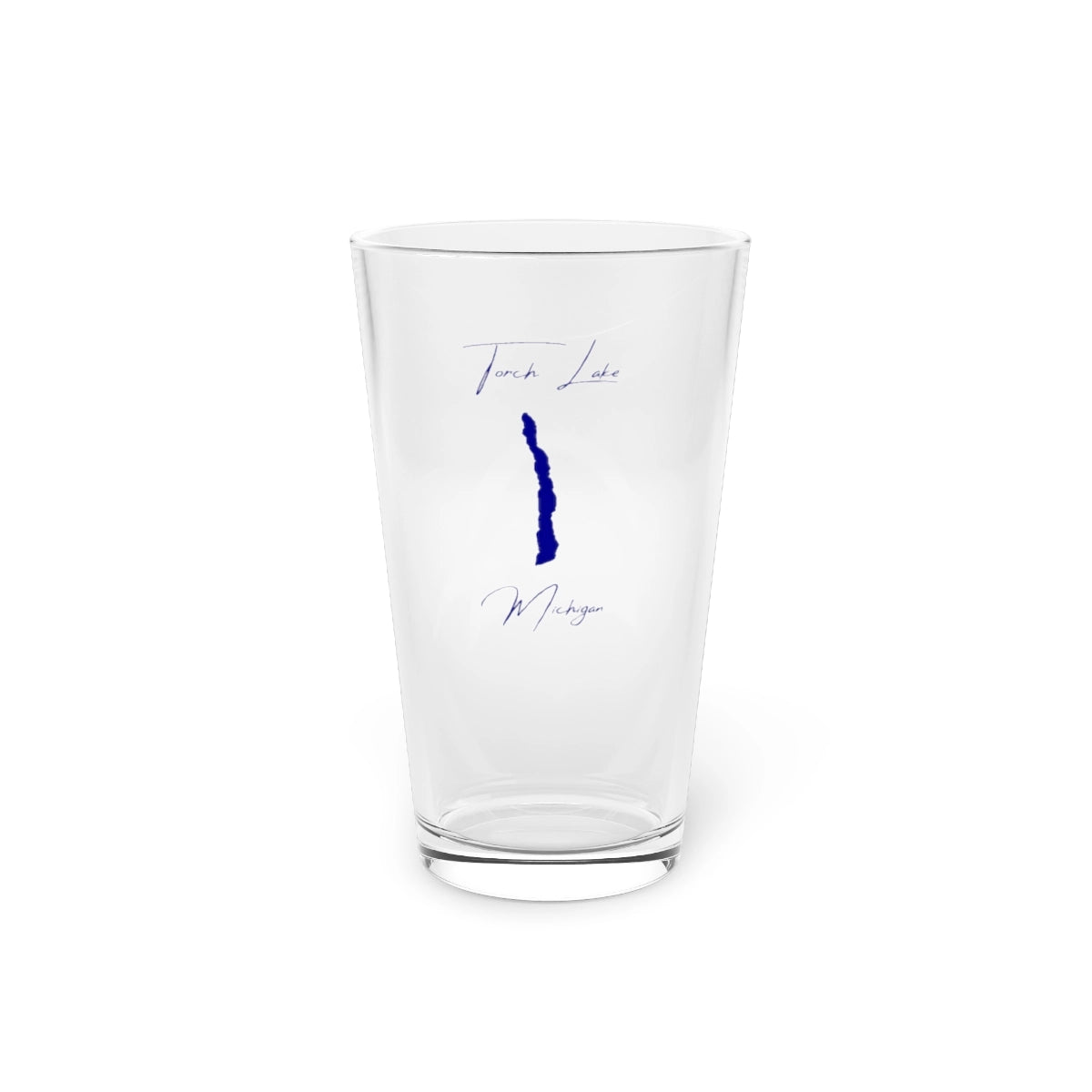 Michigan  Torch  Lake  16oz  Pint  Glass  front  position  view  from  front  16oz.webp