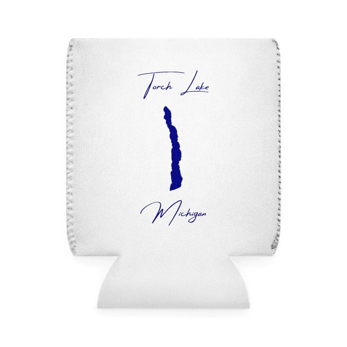 Michigan  Torch  Lake  Can  Koozie  front  position  view  from  front-1  white.webp
