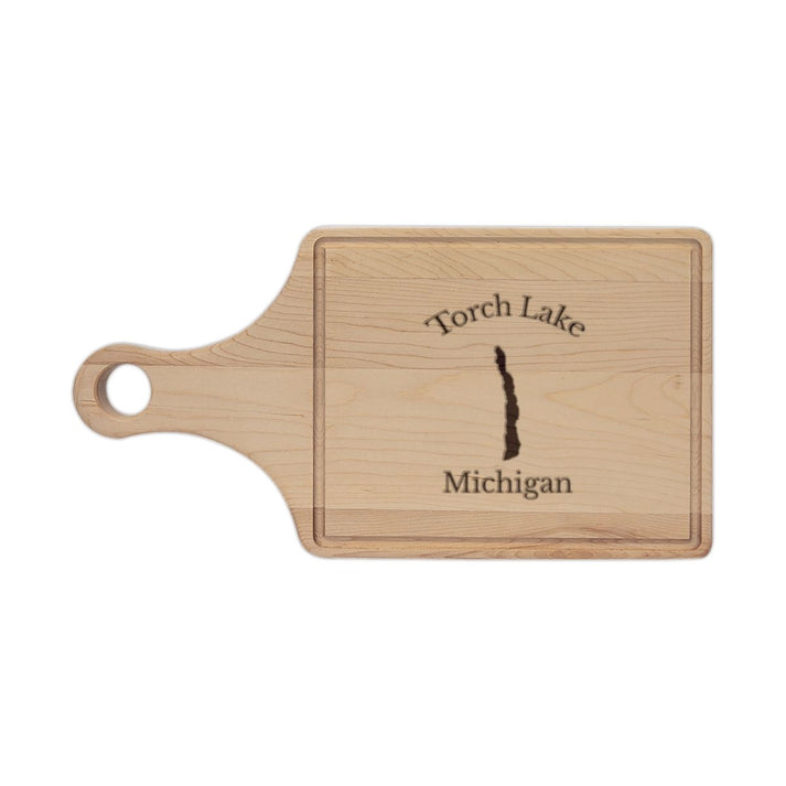 Michigan  Torch  Lake  Engraved  Cutting  Board  front  position  view  from  front  maple.webp
