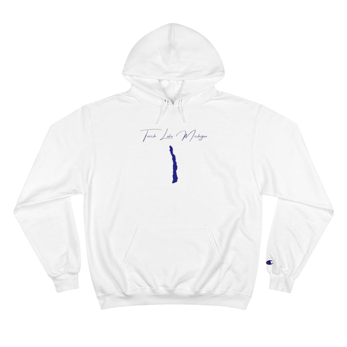 Michigan  Torch  Lake  Hoodie  front  position  view  from  front  white.webp