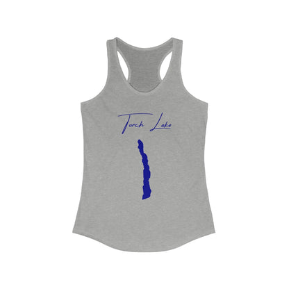 Michigan  Torch  Lake  Racerback-Tank  front  position  view  from  front  heather  grey.webp