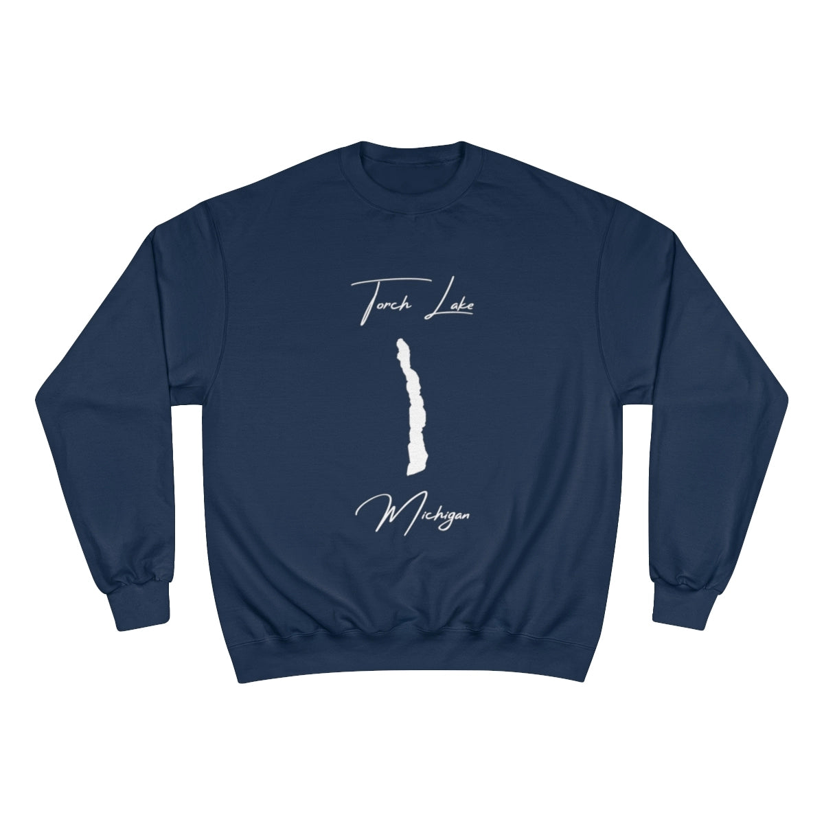 Michigan  Torch  Lake  Sweatshirt  front  position  view  from  front  navy.webp