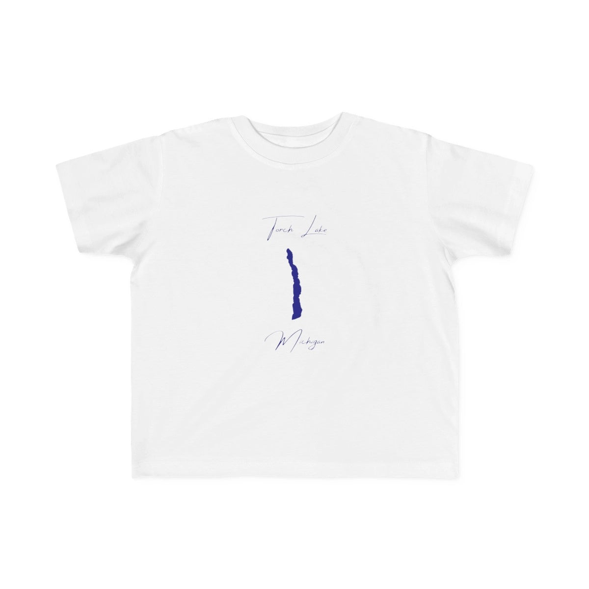 Michigan  Torch  Lake  Toddler  T-shirt  front  position  view  from  front  white.webp