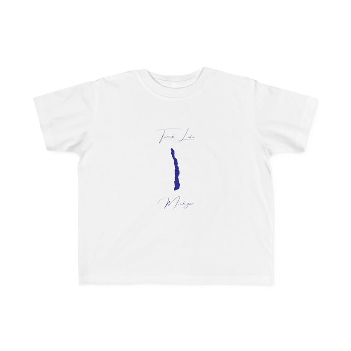 Michigan  Torch  Lake  Toddler  T-shirt  front  position  view  from  front  white.webp