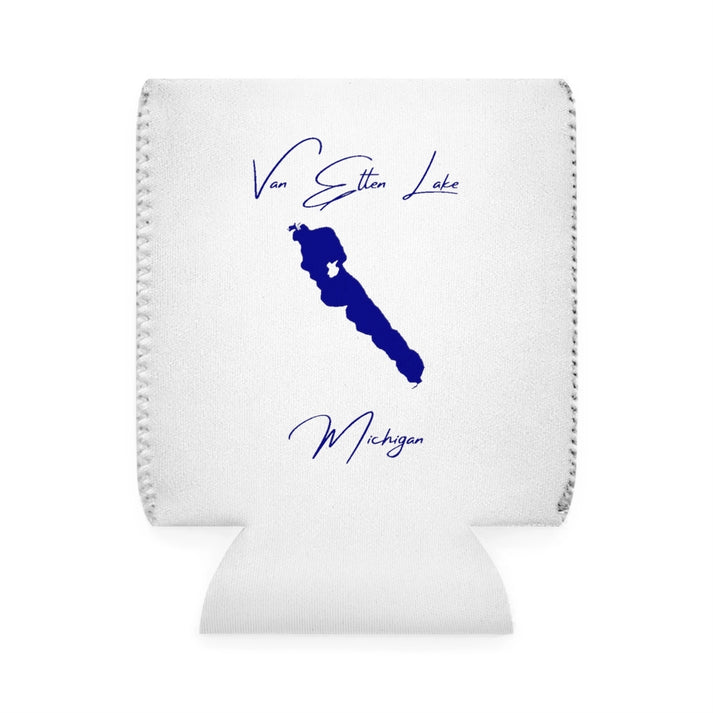 Michigan  Van  Etten  Lake  Can  Koozie  front  position  view  from  front-1  white.webp