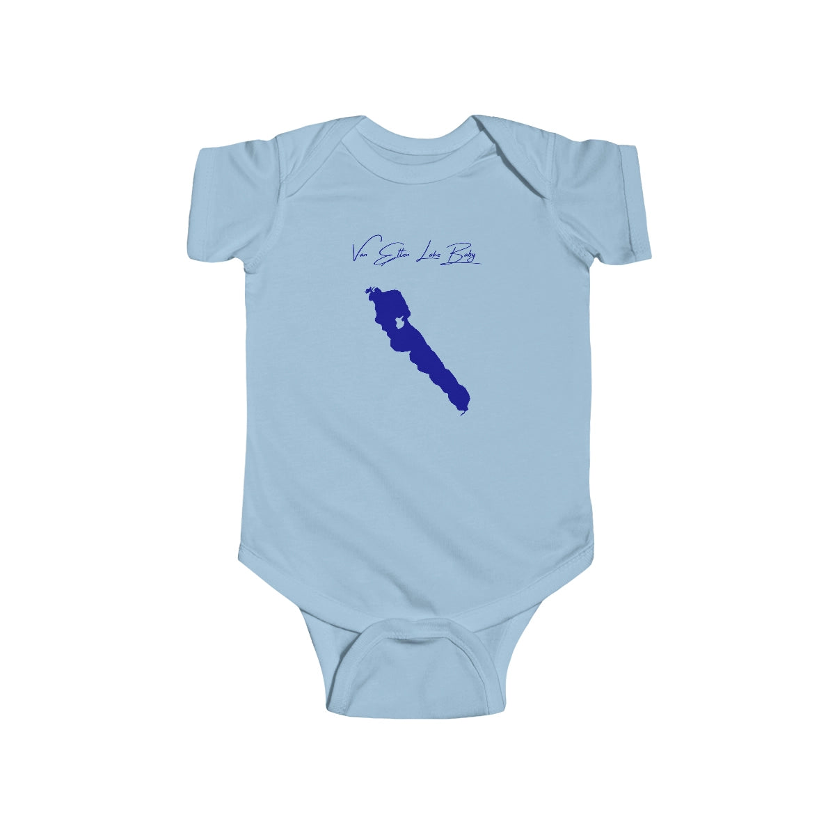 Michigan  Van  Etten  Lake  Onesie  front  position  view  from  front  light  blue.webp