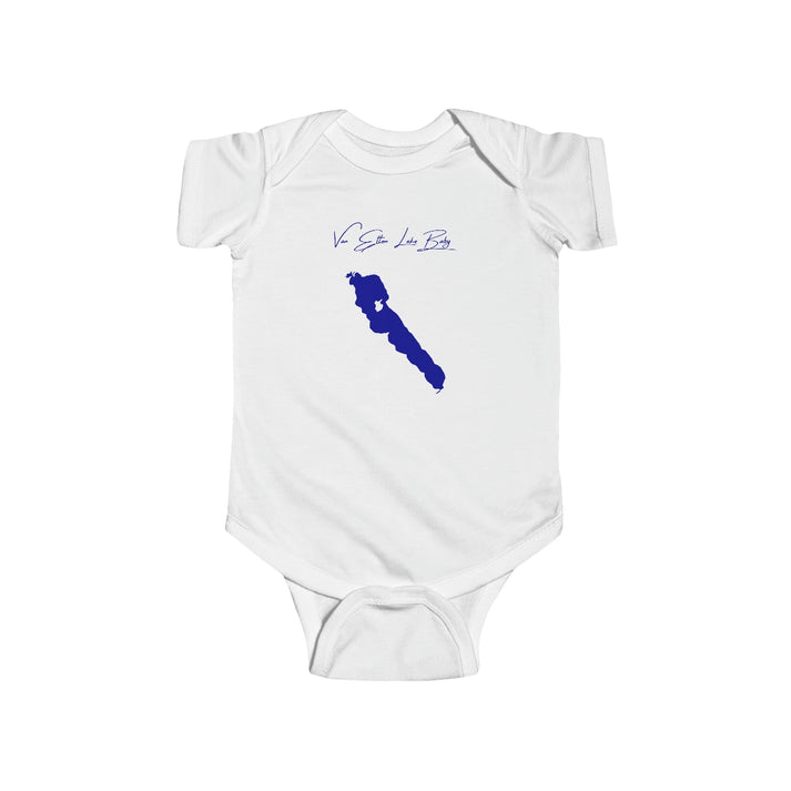Michigan  Van  Etten  Lake  Onesie  front  position  view  from  front  white.webp
