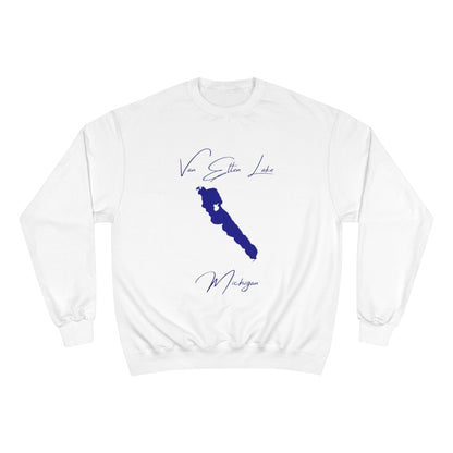 Michigan  Van  Etten  Lake  Sweatshirt  front  position  view  from  front  white.webp