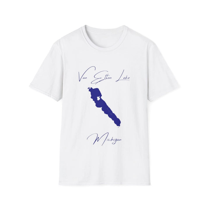 Michigan  Van  Etten  Lake  T-shirt  front  position  view  from  front  white.webp