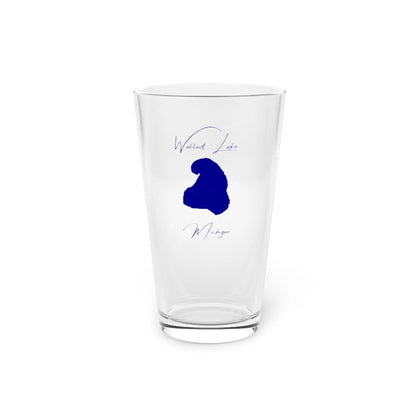 Michigan  Walled  Lake  16oz  Pint  Glass  front  position  view  from  front  16oz.webp