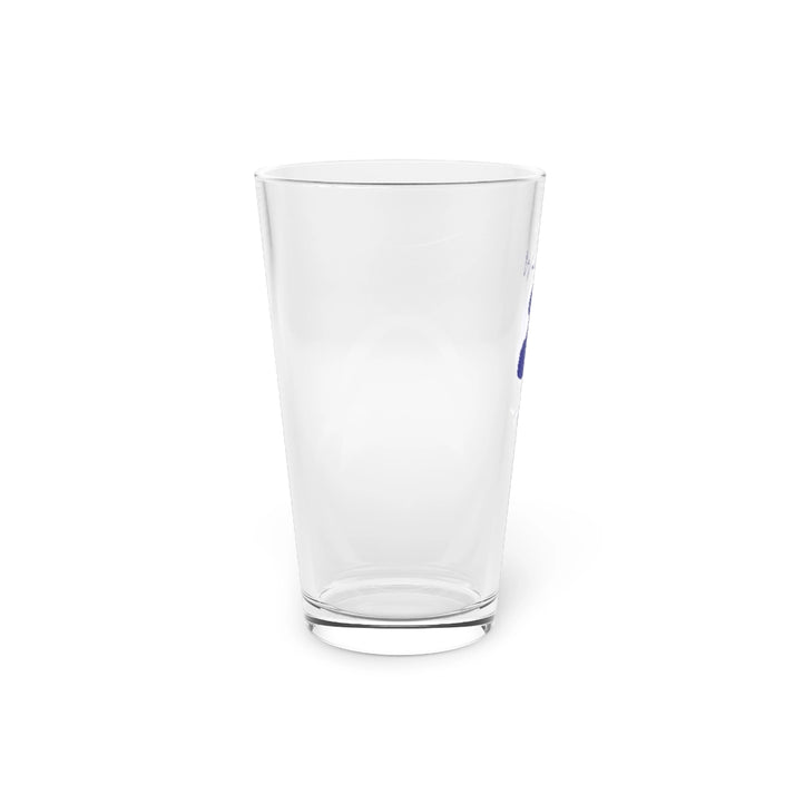 Michigan  Walled  Lake  16oz  Pint  Glass  front  position  view  from  left  16oz.webp