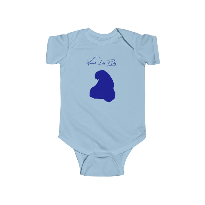 Michigan  Walled  Lake  Onesie  front  position  view  from  front  light  blue.webp