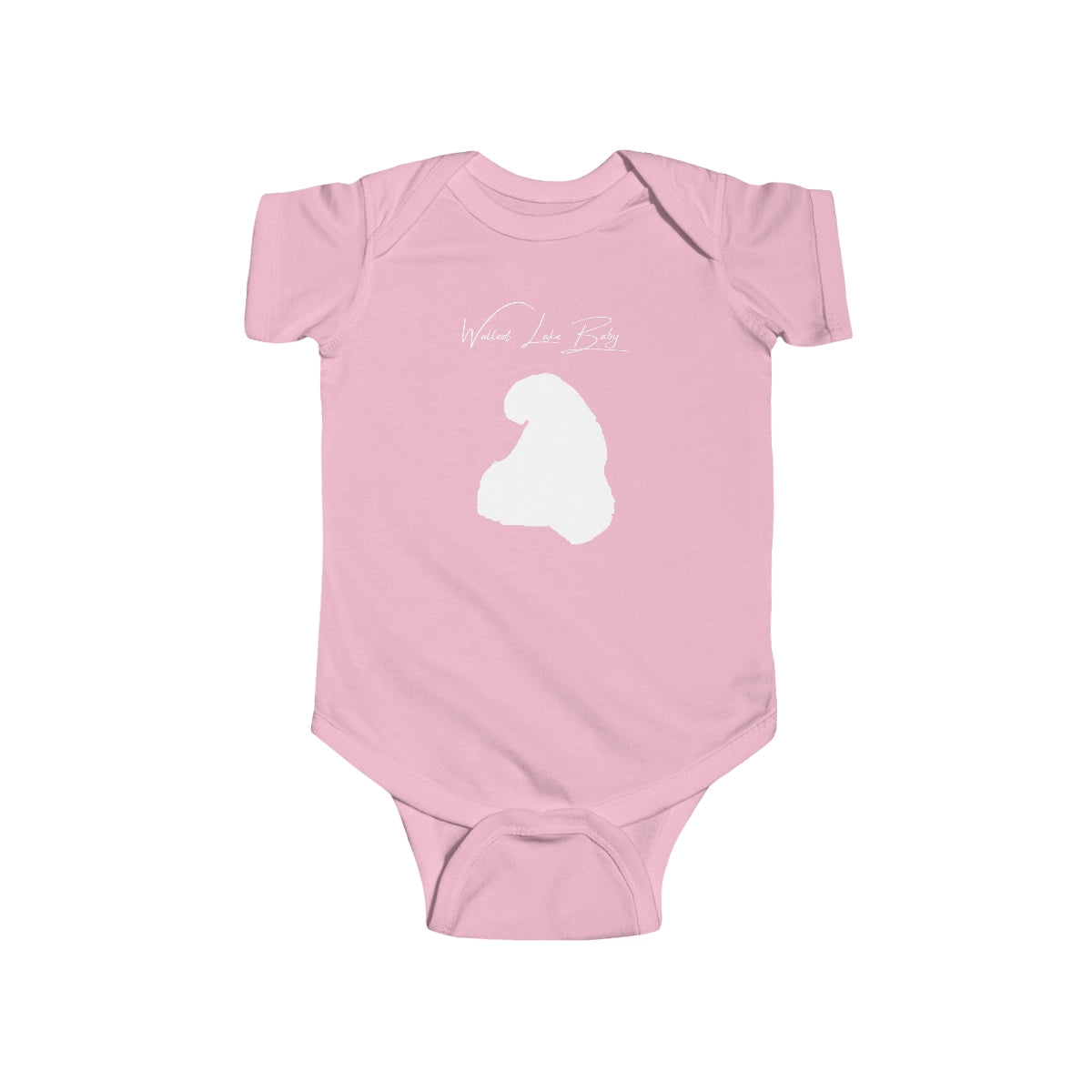 Michigan  Walled  Lake  Onesie  front  position  view  from  front  pink.webp