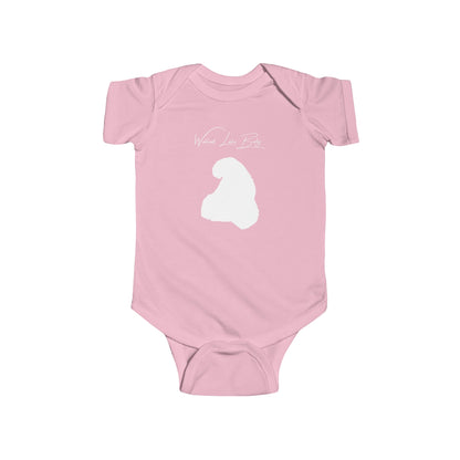 Michigan  Walled  Lake  Onesie  front  position  view  from  front  pink.webp