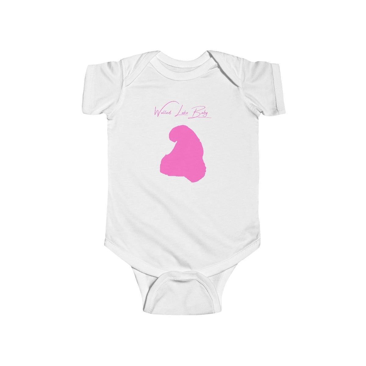Michigan  Walled  Lake  Onesie  front  position  view  from  front  white.webp
