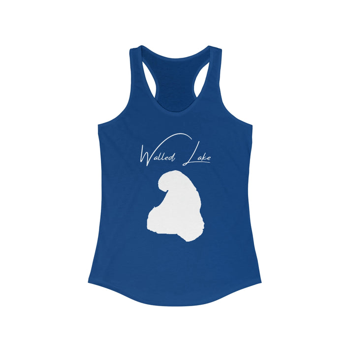 Michigan  Walled  Lake  Racerback-Tank  front  position  view  from  front  solid  royal.webp