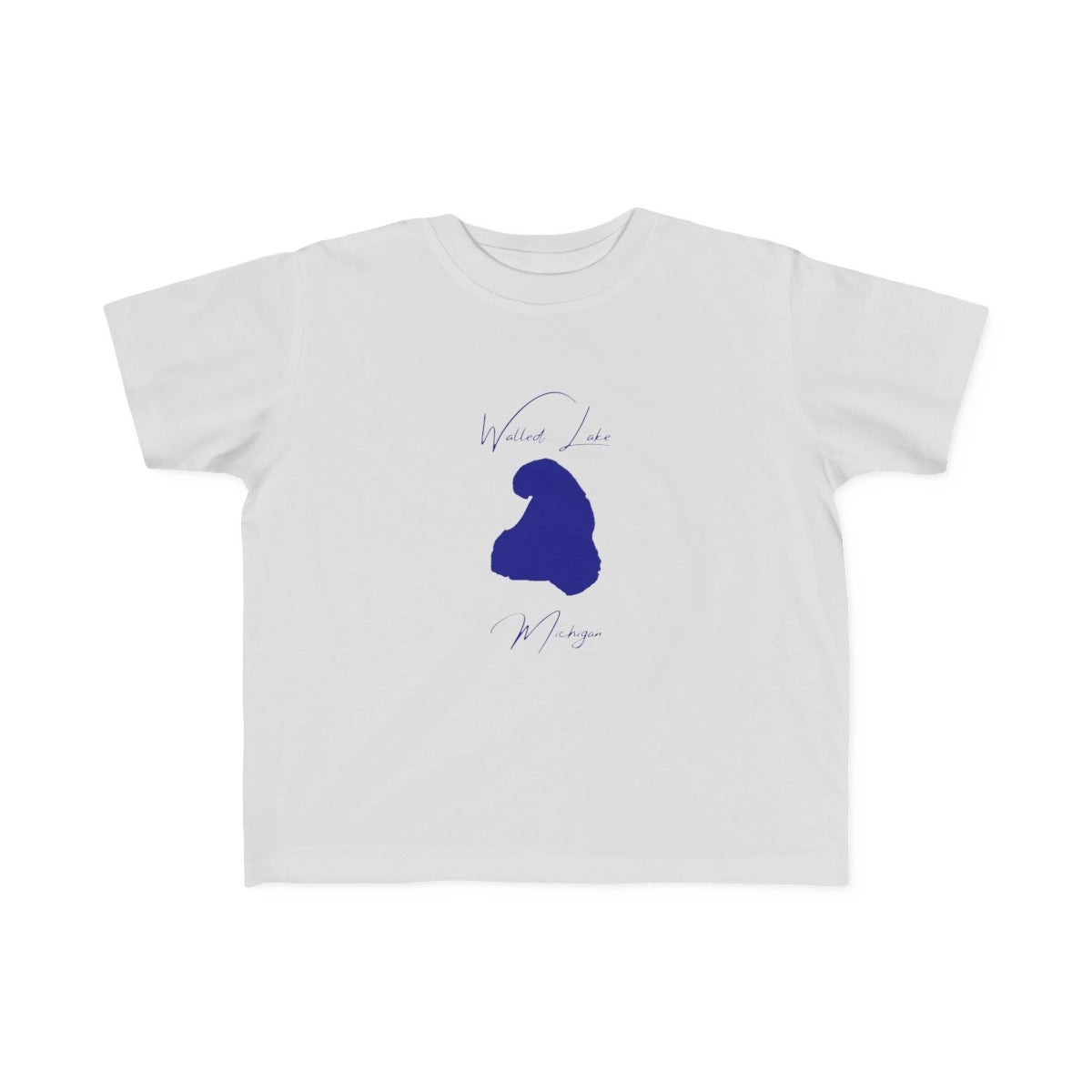 Michigan  Walled  Lake  Toddler  T-shirt  front  position  view  from  front  silver.webp