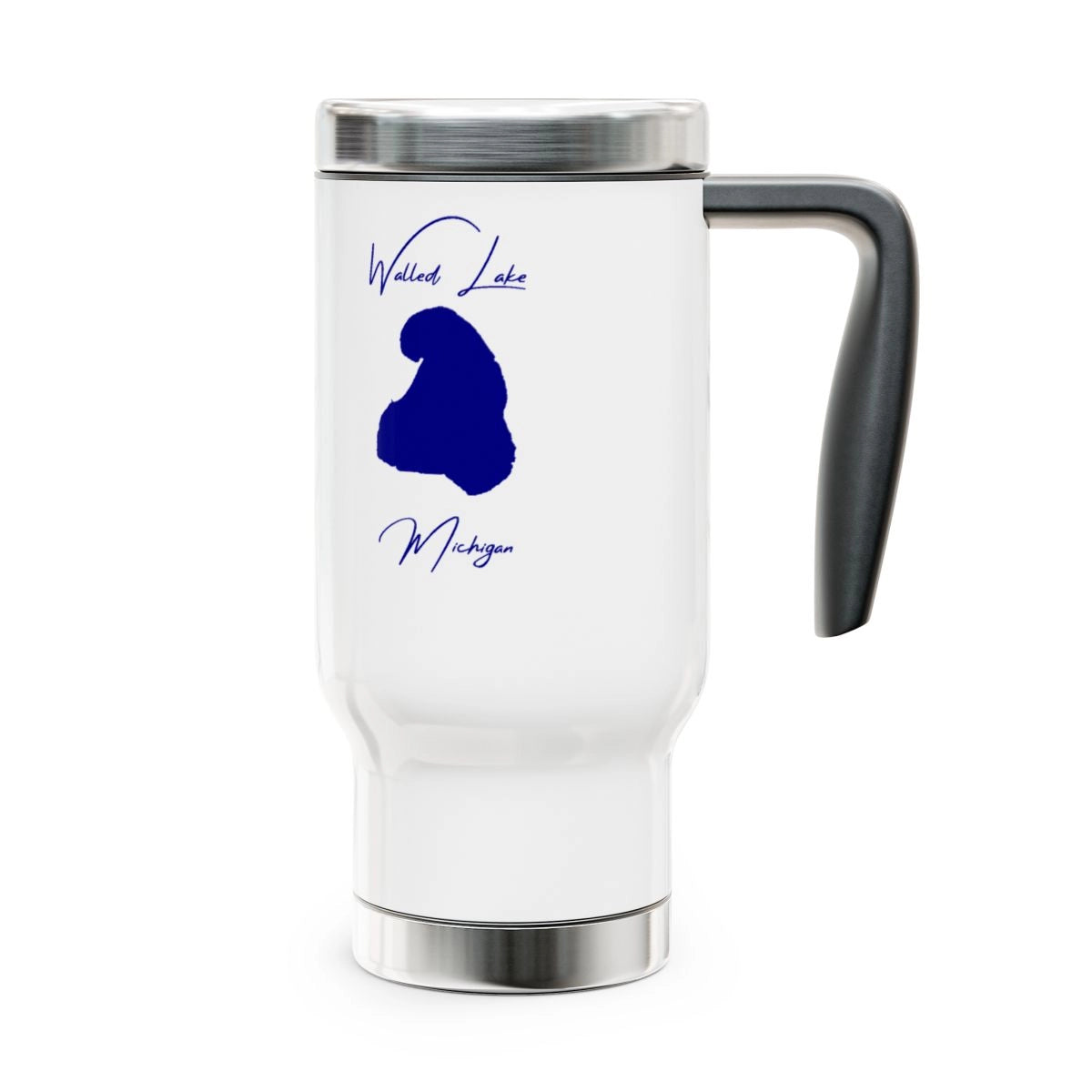 Michigan  Walled  Lake  Travel  Mug  other  position  view  from  right  14oz.webp