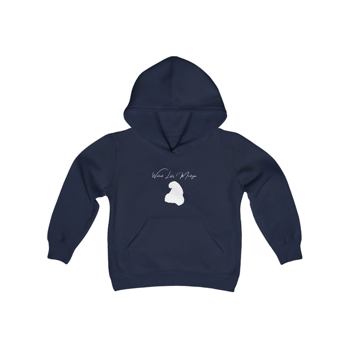 Michigan  Walled  Lake  Youth  Hoodie  front  position  view  from  front  navy.webp